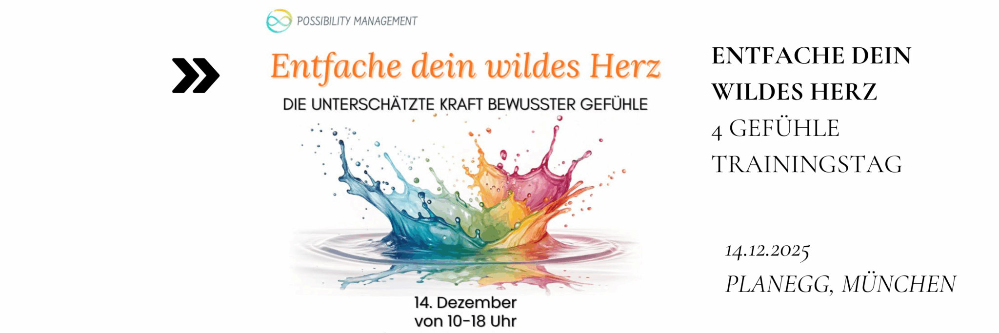 ERWECKE DEIN WILDES HERZ – 4 Gefühle Trainingstag 14.12.2025